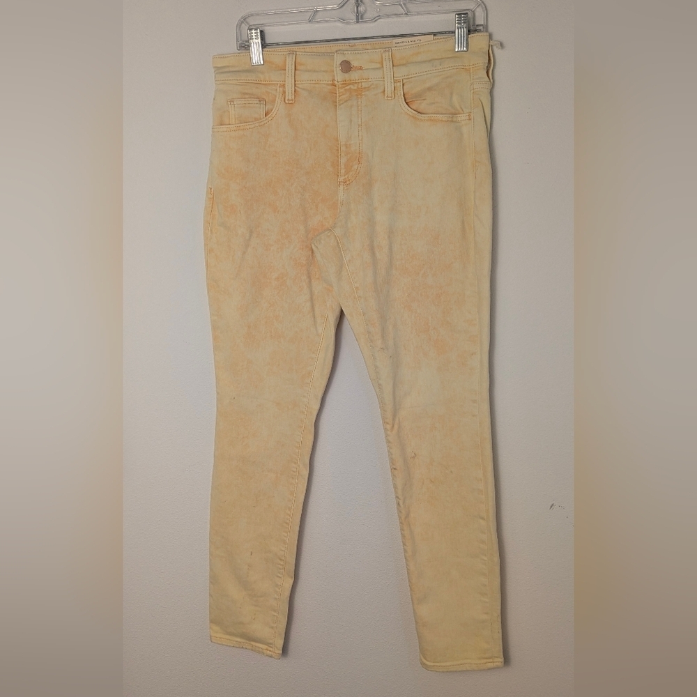 NWT Universal Thread Women's High-Rise Skinny Jeans Orange Yellow Sz 6/28R